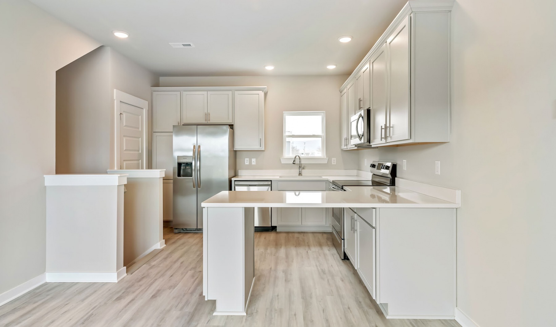 The Signal Kitchen Brightly lit, second floor kitchen in townhome at Lookout View