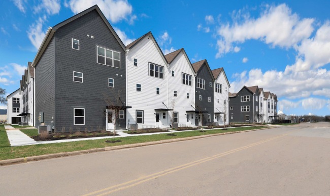 Community Exterior Street view of Lookout View Townhomes